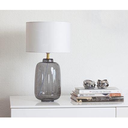 Cottex - Lampada da tavolo BLAKE 1xE27/8W/230V grigia