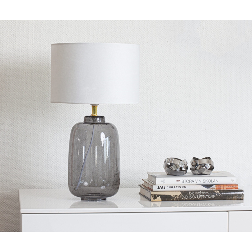 Cottex - Lampada da tavolo BLAKE 1xE27/8W/230V grigia
