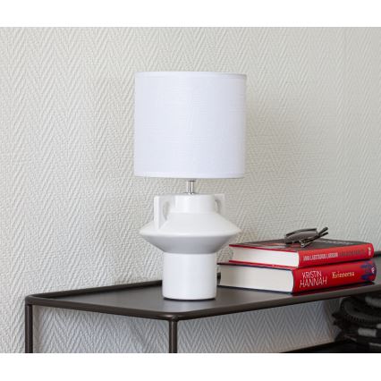 Cottex - Lampada da tavolo MATEO 1xE14/8W/230V bianca