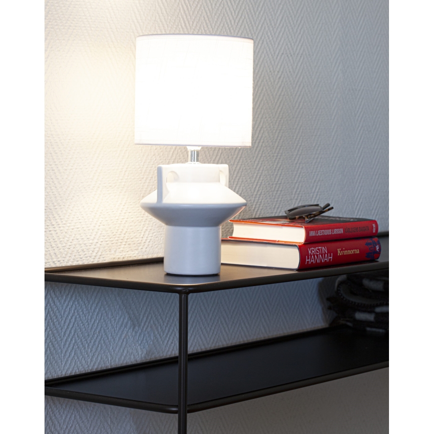 Cottex - Lampada da tavolo MATEO 1xE14/8W/230V bianca