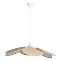 Cottex - Lampadario a cavo WINF 1xE27/8W/230V beige/bianco