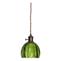 Cottex - Lampadario a sospensione con cavo NORA 1xE14/5W/230V verde
