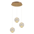 CREMONA Lampada a Sospensione LED 3xLED/5W/230V 3000K Oro