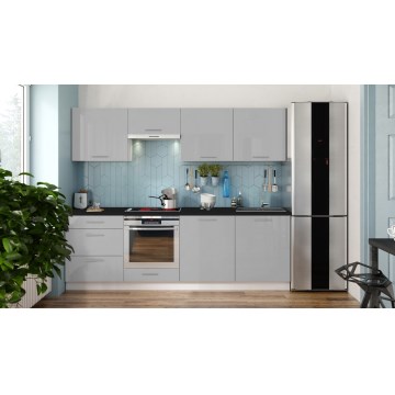 Cucina CELESTE 240 cm grigio lucido