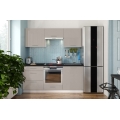 Cucina componibile CELESTE 180 cm, finitura lucida taupe