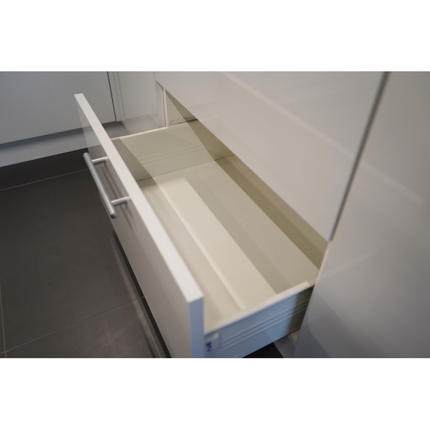 Cucina componibile CELESTE 240 cm, bianco lucido