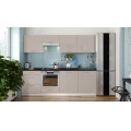 Cucina componibile CELESTE 240 cm, finitura lucida taupe