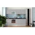 Cucina componibile CELESTE 240 cm, grigio lucido