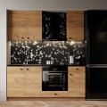 Cucina componibile CLAIRE 180 cm, finitura Rovere Craft