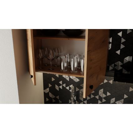 Cucina componibile CLAIRE 180 cm, finitura Rovere Craft