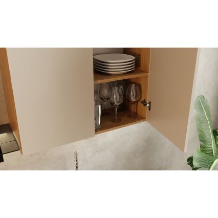 Cucina componibile JOY da 200 cm in finitura noce