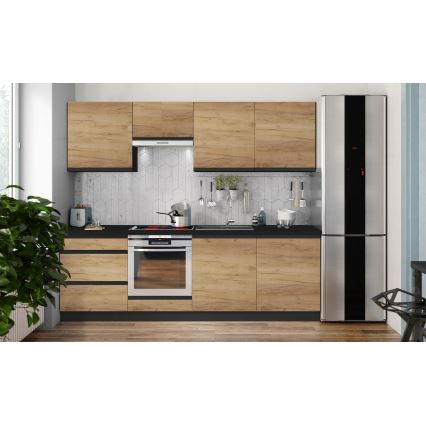 Cucina componibile MARINA 240 cm, rovere craft