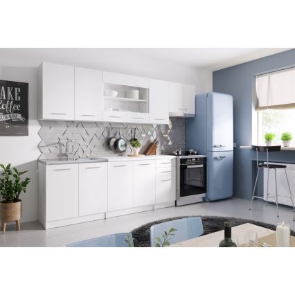 Cucina componibile MARISA 260 cm bianca