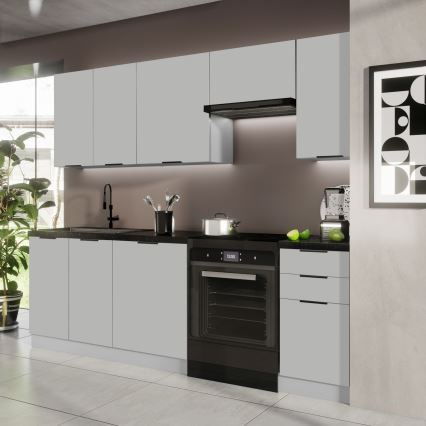 Cucina componibile PEARL 240 cm grigia