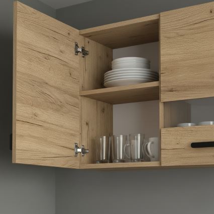 Cucina componibile ROSALIA 240 cm, rovere craft