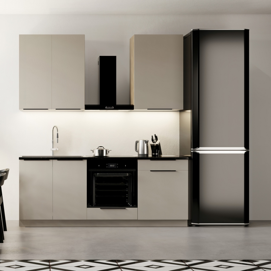 Cucina EVE 200 cm, colore taupe