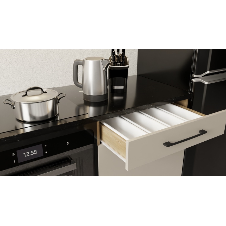 Cucina EVE 200 cm, colore taupe