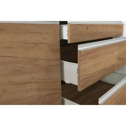 Cucina MARINA 180 cm rovere craft/bianco lucido