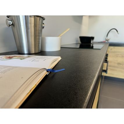Cucina MARINA 180 cm rovere craft/nero lucido
