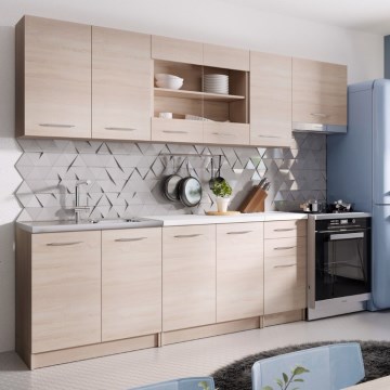 Cucina MARISA 260 cm, rovere sonoma
