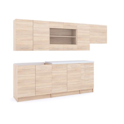 Cucina MARISA 260 cm, rovere sonoma