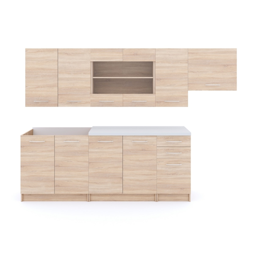 Cucina MARISA 260 cm, rovere sonoma
