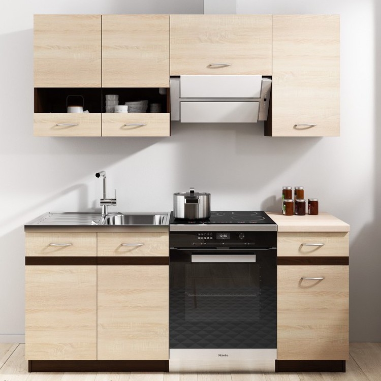Cucina VALERIA 180 cm marrone/rovere sonoma