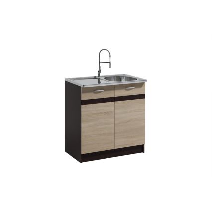 Cucina VALERIA 180 cm marrone/rovere sonoma