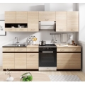 Cucina VALERIA 240 cm, marrone/rovere sonoma