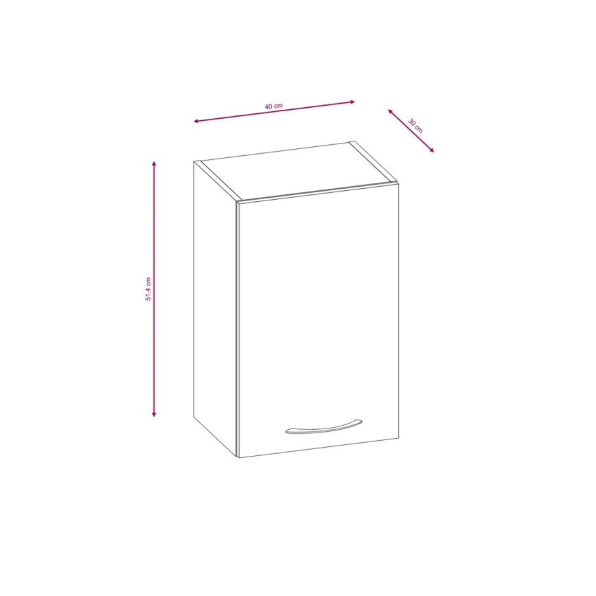 Cucina VALERIA 240 cm, marrone/rovere sonoma