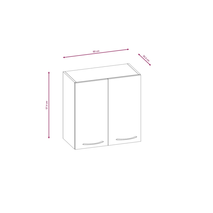 Cucina VALERIA 240 cm, marrone/rovere sonoma