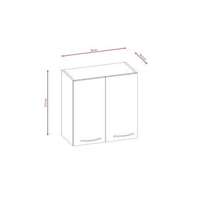 Cucina VALERIA 240 cm rovere sonoma/marrone