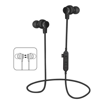 Cuffie Bluetooth con microfono e lettore MicroSD 80 mAh nero