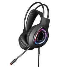 Cuffie gaming LED RGB VARR con microfono 7.1