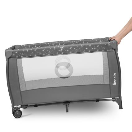 Culla da viaggio Lionelo STEFI PLUS Grigio e Bianco