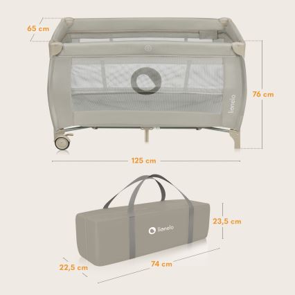 Culla da viaggio STEFI PLUS Lionelo Beige Cappuccino