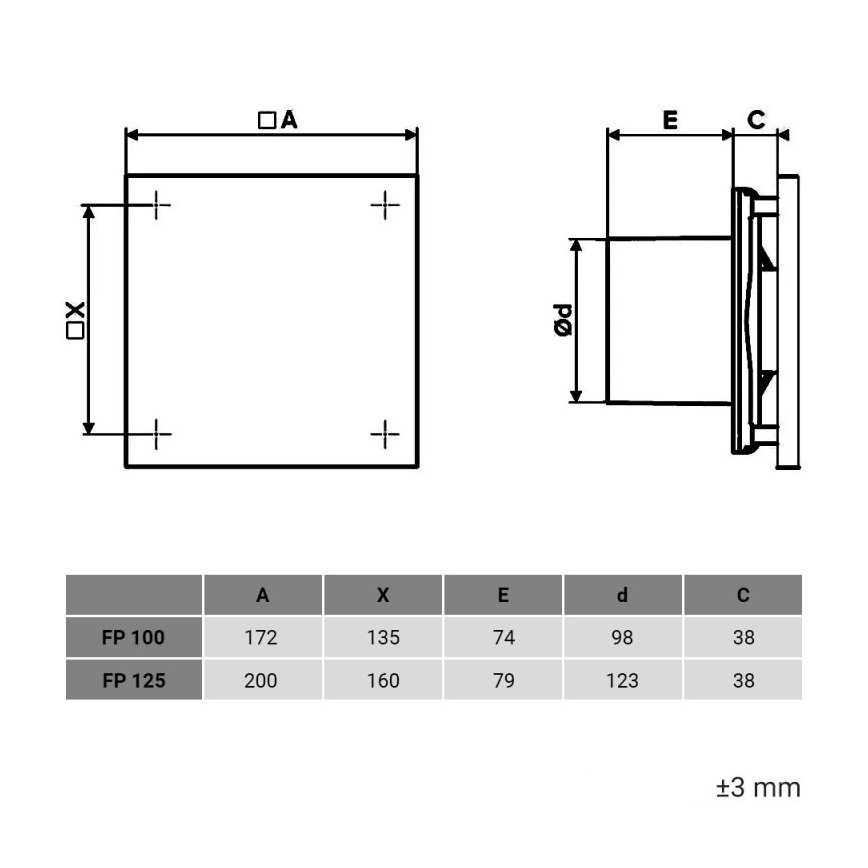 Dalap 1348 - Ventilatore assiale 100 FPZW con temporizzatore e sensore di umidità, 16W/230V
