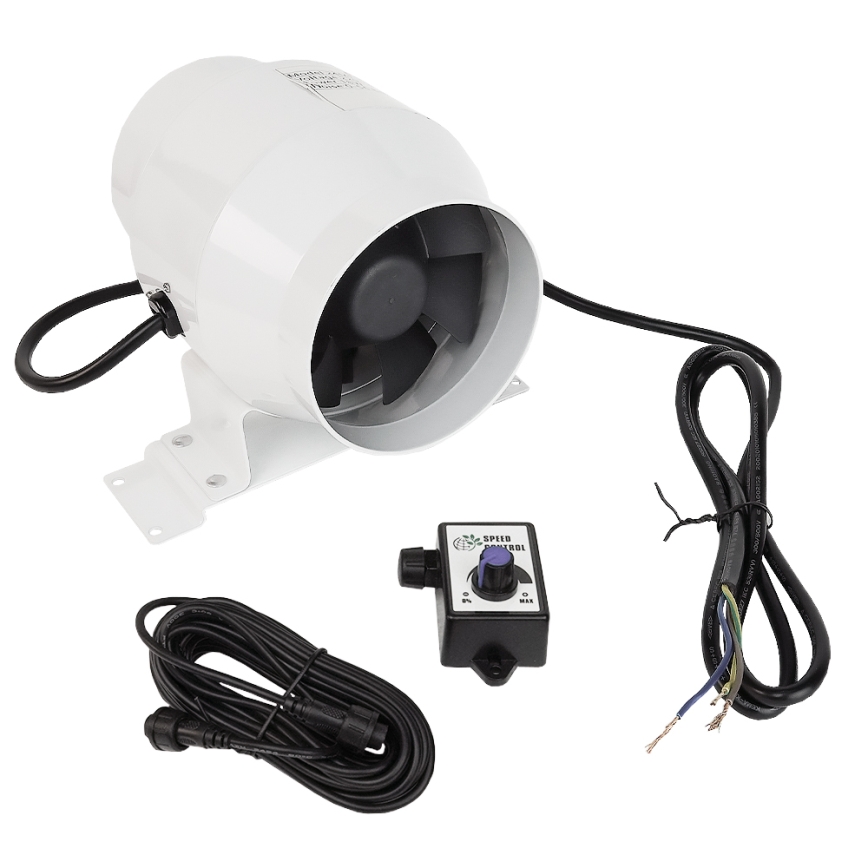 Dalap 24MF100 - Ventilatore da condotto con motore a risparmio energetico e regolatore di velocità MF 100 EC 18W/230V