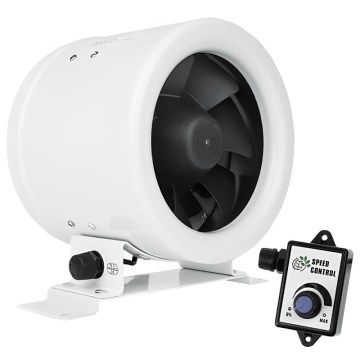 Dalap 24MF125 - Ventilatore canalizzato con motore a risparmio energetico e regolatore di velocità MF 125 EC 20W/230V