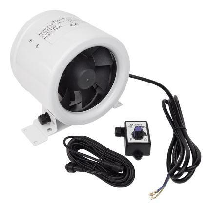 Dalap 24MF150 - Ventilatore da condotto con motore ad alta efficienza energetica e regolatore di velocità MF 150 EC 40W/230V