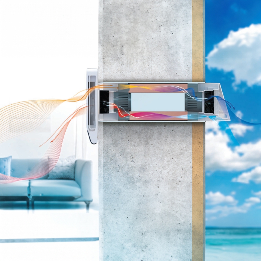 Dalap 25B160 - Recuperatore d'aria locale per stanza BRISE 160 22W/230V Wi-Fi + telecomando