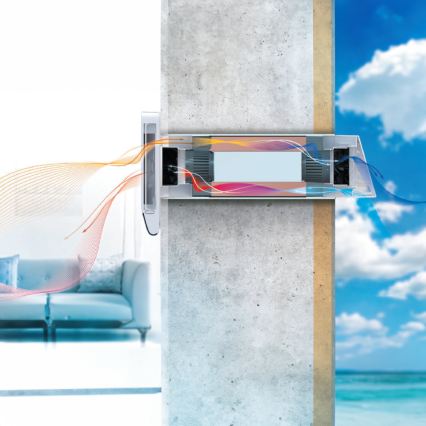Dalap 25BP160 - Recuperatore di calore per locali BRISE 160 PROFI 22W/230V Wi-Fi + telecomando
