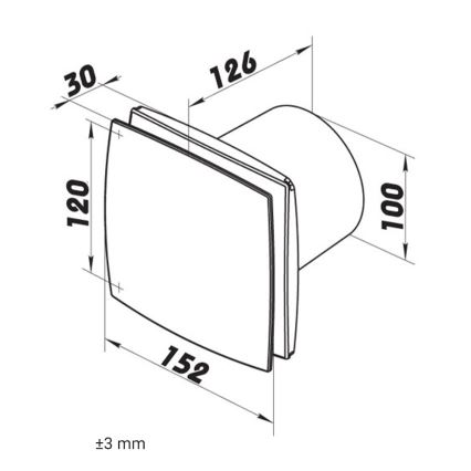 Dalap 41004 - Ventilatore assiale 100 BF 12 14W/12V