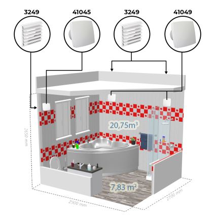 Dalap 41045 - Ventilatore assiale 150 BF 30W/230V