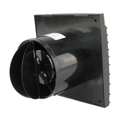 Dalap 41095ZW - Ventilatore assiale con temporizzatore e sensore di umidità 100 DARK ZW 8,4W/230V