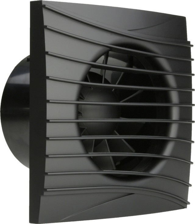Dalap 41096ZW - Ventilatore assiale con temporizzatore 125 DARK ZW 10W/230V