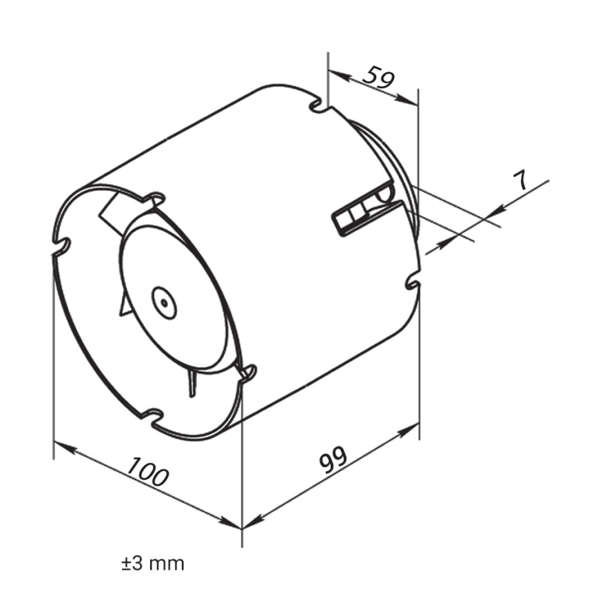 Dalap 41401 - Ventilatore assiale per condotto 100 SD 16W/230V