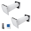 Dalap 55561 - Set di 2 recuperatori d'aria per ambiente ZEPHIR SIMPLE DOUBLE 7,61W/230V