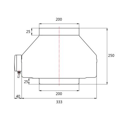 Dalap 8132 - Ventilatore radiale per condotto TURBINE M 200 150W/230V