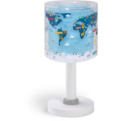 Dalber 40671 - Lampada da tavolo LED per bambini WORLD 1xG4/4W/230V blu